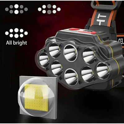 Lanterna de cap 8 LED uri XC88 cu 4 Moduri iluminare