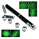 Laser Pointer Verde cu 12 Capete Interschimbabile si 2 Baterii Incluse - Tip Pix