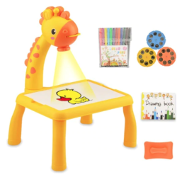 Masuta de desenat GALBENA cu proiector diapozitive holograme Masuta de desenat GALBENA cu proiector diapozitive holograme