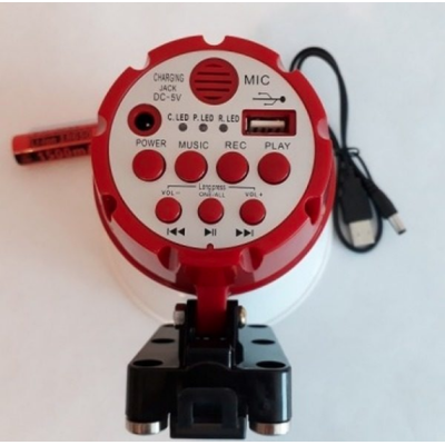 Megafon ROTUND cu USB si inregistrare 15W Voice player Megafon ROTUND cu USB si inregistrare 15W Voice player