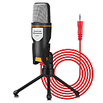 Microfon Profesional SF666 pentru Inregistrare Vocala Si Karaoke Negru
