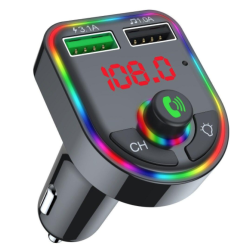 Modulator Mp3 Fm Auto F6 cu Bluetooth, Redare USB  Modulator Mp3 Fm Auto F6 cu Bluetooth, Redare USB