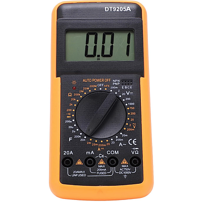 Multimetru DT9205A electric digital multifunctional universal cu test de electricitate durabil de inalta precizie