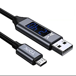 Cablu Micro USB cu Display Digital incarcare telefon mobil 
