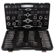 Trusa tarozi si filiere 110 piese M2-M18 set metric profesional Trusa tarozi si filiere 110 piese M2-M18 set metric profesional