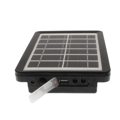 Set proiector solar cu LED 12 SMD 3W alb rece 6000K cu panou si port de incarcare USB Q D630 Andowl Set proiector solar cu LED 12 SMD 3W alb rece 6000K cu panou si port de incarcare USB Q D630 Andowl