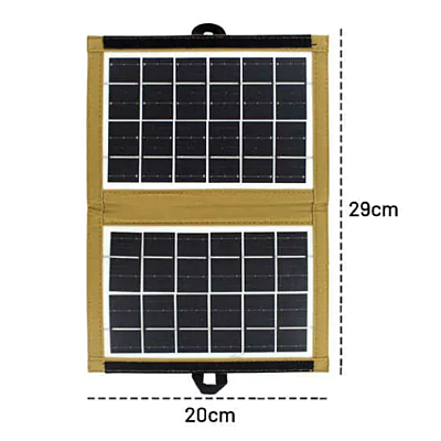 Panou solar Portabil CCLAMP CL-670, Incarcare USB, 7.2W, pliabil