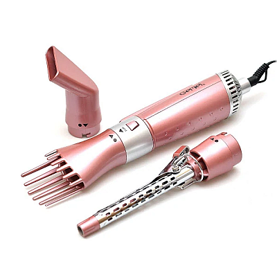 Perie electrica cu aer cald Gemei GM-4831- 7 in 1 Pink 2200W