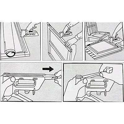 Pistol de capsat R23-1008F (tacker) capse nr 13/4-6-8mm