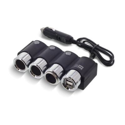 Priza Auto 12V  Olesson 1508 cu 5 intrari 120 W negru Priza Auto 12V  Olesson 1508 cu 5 intrari 120 W negru