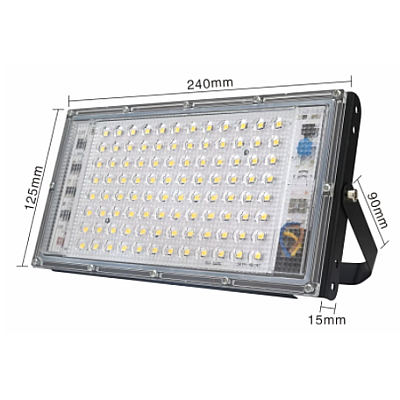 Proiector 100W 220V 96 LED SMD cu lupa Dreptunghoular XL