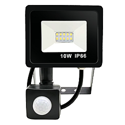 Proiector LED 10W 900lm cu senzor de miscare 6500K IP66