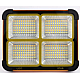 Proiector Solar Portabil 200W cu 288 LED NEGRU-PORTOCALIU