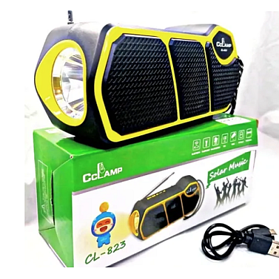Radio cu incarcare solara si lanterna Cclamp CL-823