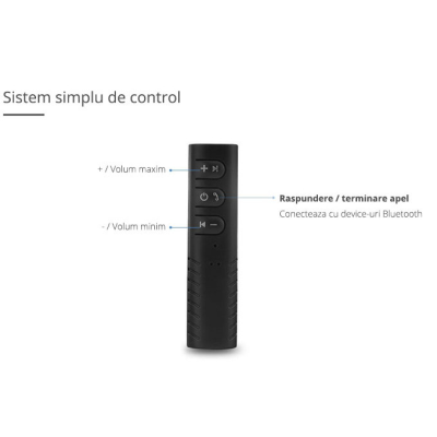 Set 2 x Receptor bluetooth BT-450 handsfree auto si audio cu mufa jack Set 2 x Receptor bluetooth BT-450 handsfree auto si audio cu mufa jack