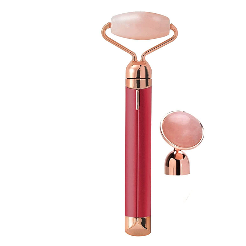 Rola ROZ pentru Masaj Facial cu 2 Capete
