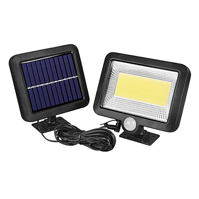 Proiector SOLAR 10W 100LED COB Senzor de lumina si miscare