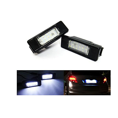 Set 2 x lampi numar LED  Peugeot Peugeot 106 1007 207 307 308 3008 406 407 508 607