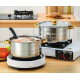 Set oale inox 10 piese cu manere si capace aurii Set oale inox 10 piese cu manere si capace aurii