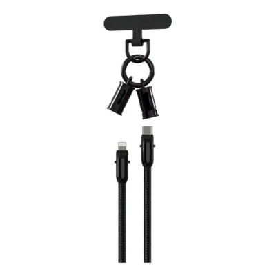 Cablu de date Type C la Lightning 30W cu curea si conexiune magnetica Andowl Q SJ16B Cablu de date Type C la Lightning 30W cu curea si conexiune magnetica Andowl Q SJ16B