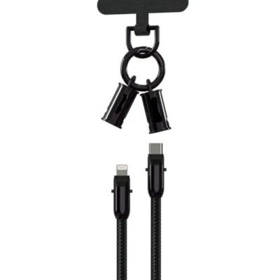 Cablu de date Type C la Lightning 30W cu curea si conexiune magnetica Andowl Q SJ16B Cablu de date Type C la Lightning 30W cu curea si conexiune magnetica Andowl Q SJ16B