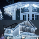 Instalatie 20 metri ALB CALD 500 LED tip turturi franjuri Instalatie 20 metri ALB CALD 500 LED tip turturi franjuri