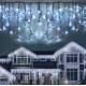 Instalatie 20 metri ALB CALD 500 LED tip turturi franjuri Instalatie 20 metri ALB CALD 500 LED tip turturi franjuri