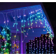 Instalatie 20 metri MULTICOLOR 500 LED tip turturi franjuri Instalatie 20 metri MULTICOLOR 500 LED tip turturi franjuri