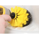 Set 3 perii pentru curatare universale cu adaptor pentru bormasina galbene Set 3 perii pentru curatare universale cu adaptor pentru bormasina galbene