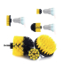 Set 3 perii pentru curatare universale cu adaptor pentru bormasina galbene Set 3 perii pentru curatare universale cu adaptor pentru bormasina galbene