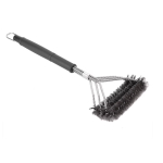 Perie de gratar curatare eficienta 2 capete triunghiulare argintiu/negru Perie de gratar curatare eficienta 2 capete triunghiulare argintiu/negru