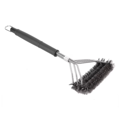 Perie de gratar curatare eficienta 2 capete triunghiulare argintiu/negru Perie de gratar curatare eficienta 2 capete triunghiulare argintiu/negru