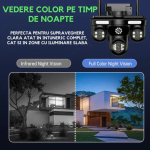 Camera de Supraveghere Conexiune WIFI 3 Lentile 12 MP Vedere Panoramica Night vision Camera de Supraveghere Conexiune WIFI 3 Lentile 12 MP Vedere Panoramica Night vision