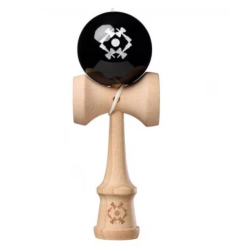 Kendama profesionala din lemn cu bila NEAGRA