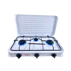 Aragaz portabil cu 3 ochiuri model 2855 alimentare butelie ALB