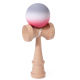 Jucarie Interactiva Kendama din Lemn 18 cm model Gradient siliconata ROZ/GRI