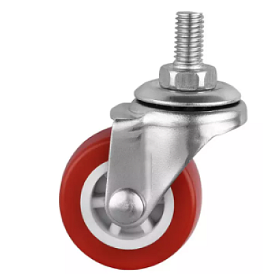 4 X Roti Rosii MEDII 65mm Pivotante cu Surub ROTILE 4 X Roti Rosii MEDII 65mm Pivotante cu Surub ROTILE