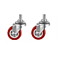 4 X Roti Rosii MEDII 65mm Pivotante cu Surub ROTILE 4 X Roti Rosii MEDII 65mm Pivotante cu Surub ROTILE