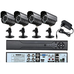 KIT de Supraveghere si Securitate Video, CCTV 4 Camere 5G 4K HD, Lentile 3,6mm