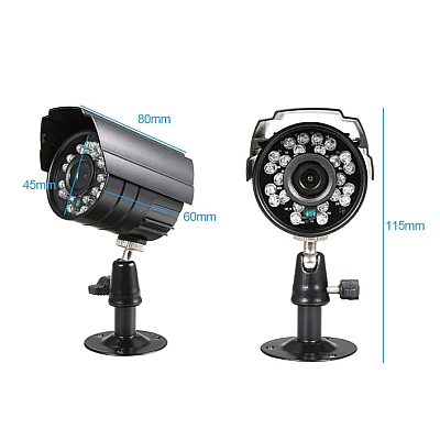 KIT de Supraveghere si Securitate Video CCTV 4 Camere 5G 4K HD Lentile 36mm