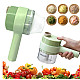 Aparat de tocat si feliat automat verde pentru fructe legume si condimente ACUMULATOR