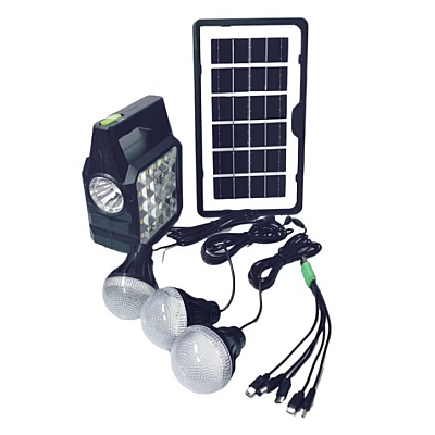 Kit solar GD-105 Lanterna LED multifunctionala cu panou solar