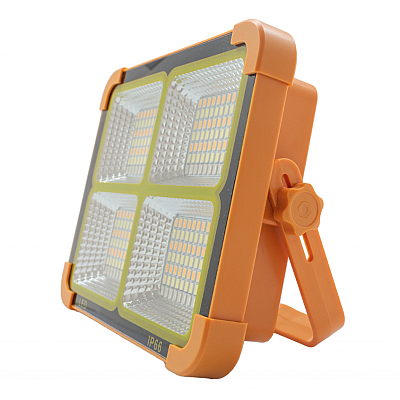 Proiector Solar portocaliu Portabil 336 led D10 4 casete
