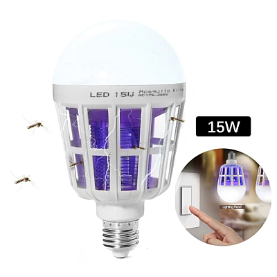 Bec 2 in 1 cu lampa UV impotriva insectelor