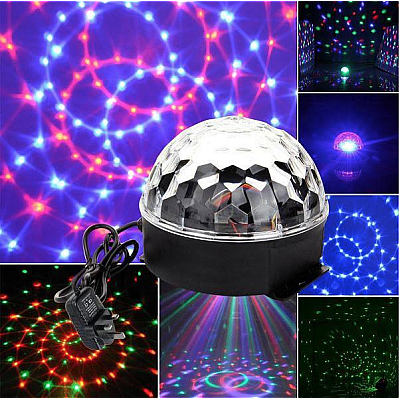 Proiector Disco Led Magic Ball Light cu telecomanda si Redare Audio MP3