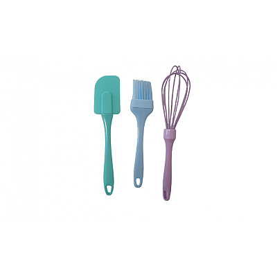 Set 3 ustensile de bucatarie pensula paleta  tel silicon