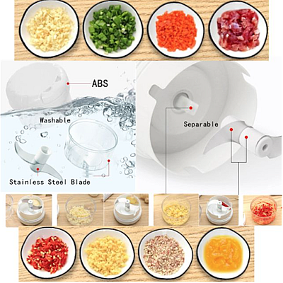 Tocator Manual Alimente/Carne Capacitate 170ml Q-T149