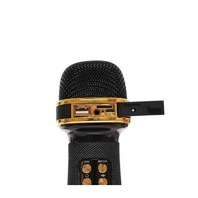 Microfon Karaoke Bluetooth 5V 220V WS - 898 negru