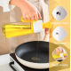 Sticla cu picurator pentru ulei otet si sosuri 550 ml alb-galben Sticla cu picurator pentru ulei otet si sosuri 550 ml alb-galben