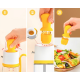 Sticla cu picurator pentru ulei otet si sosuri 550 ml alb-galben Sticla cu picurator pentru ulei otet si sosuri 550 ml alb-galben